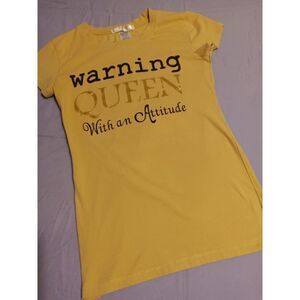 Pro Top Ladies "Warning" Tee - Size: Large (0368)